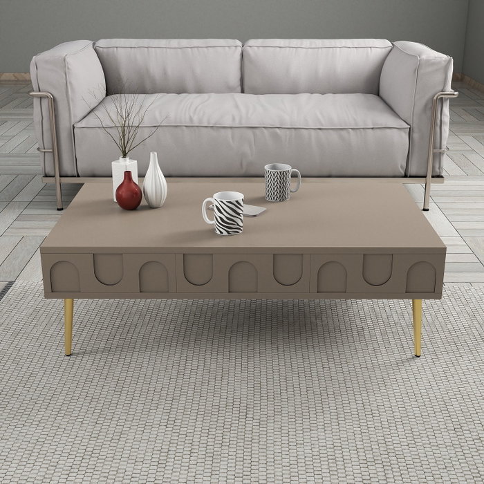 Hanah Home Lyon 3 - Atlas, Gold Hanah Home Lyon 3 - Atlas, Gold